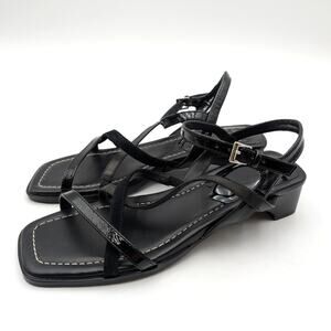 Donald Pliner Cesilia Ankle Strap Heel Sandal Women's Black Size US6.5M EU37